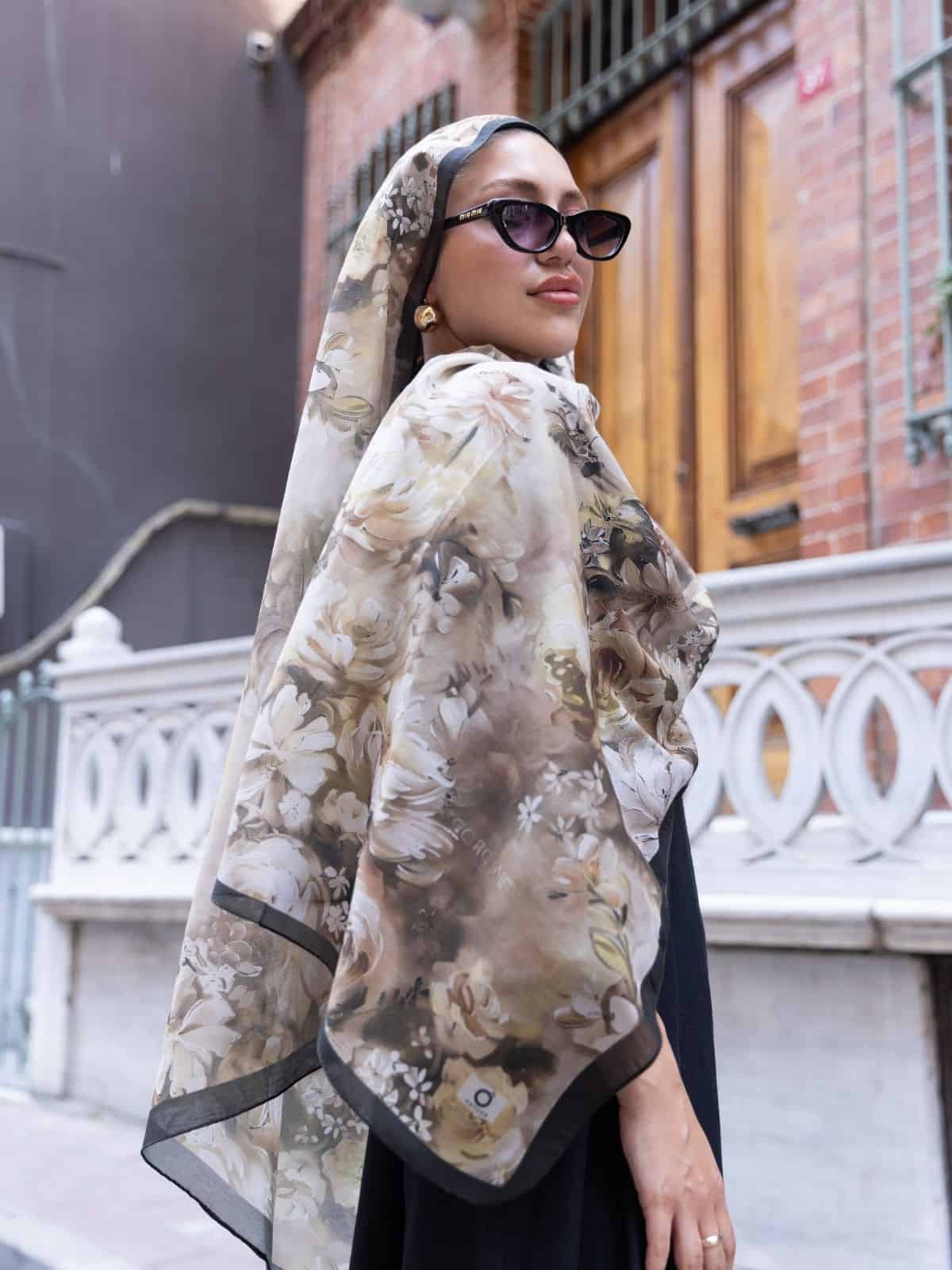 Vizon Sole Silken Desen Şal - Görsel 2