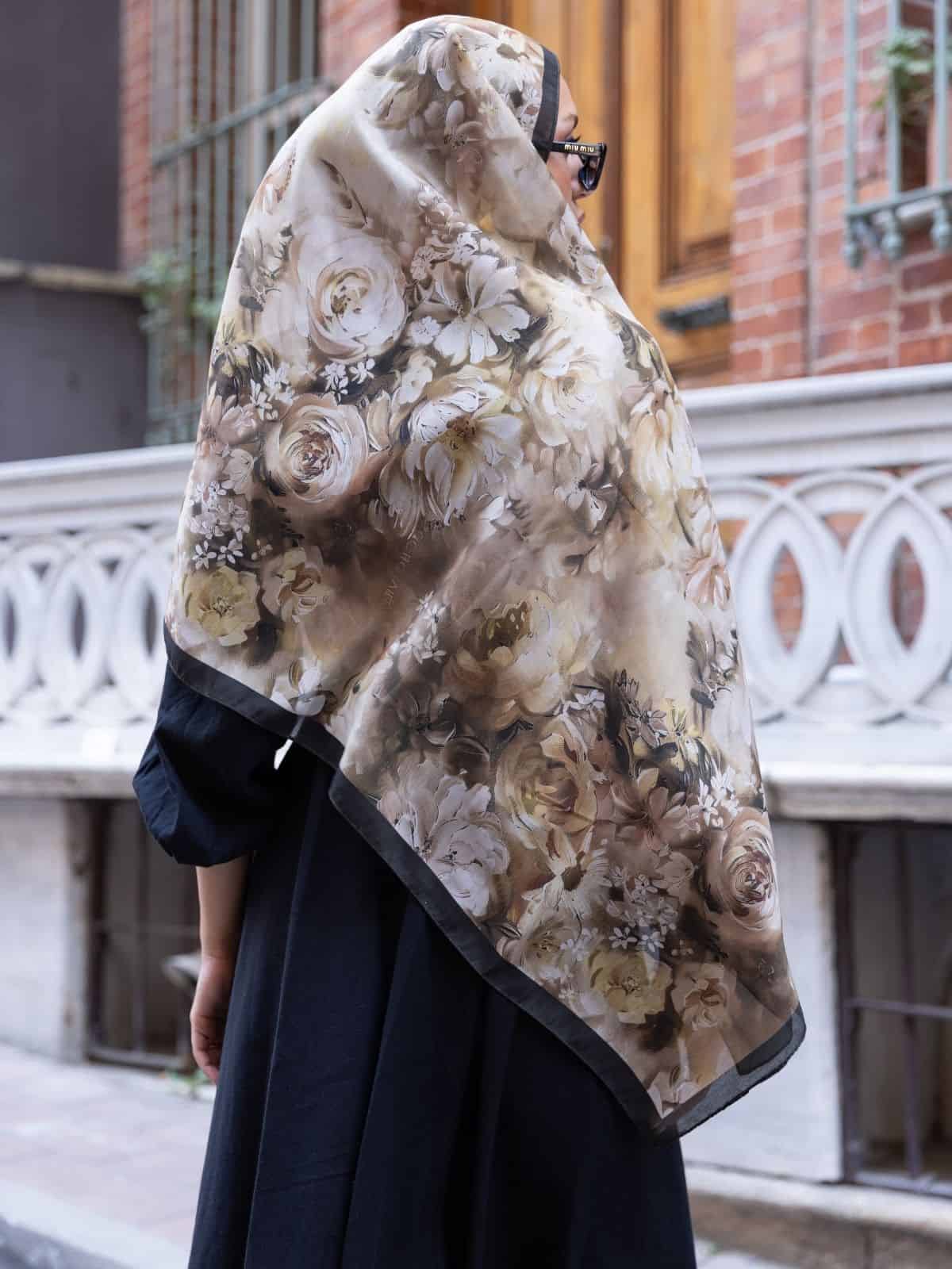 Vizon Sole Silken Desen Şal - Görsel 3