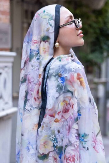 Sütlü Kahve Sole Silken Desen Şal