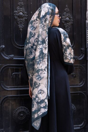 Sütlü kahve Sole Silken Desen Şal