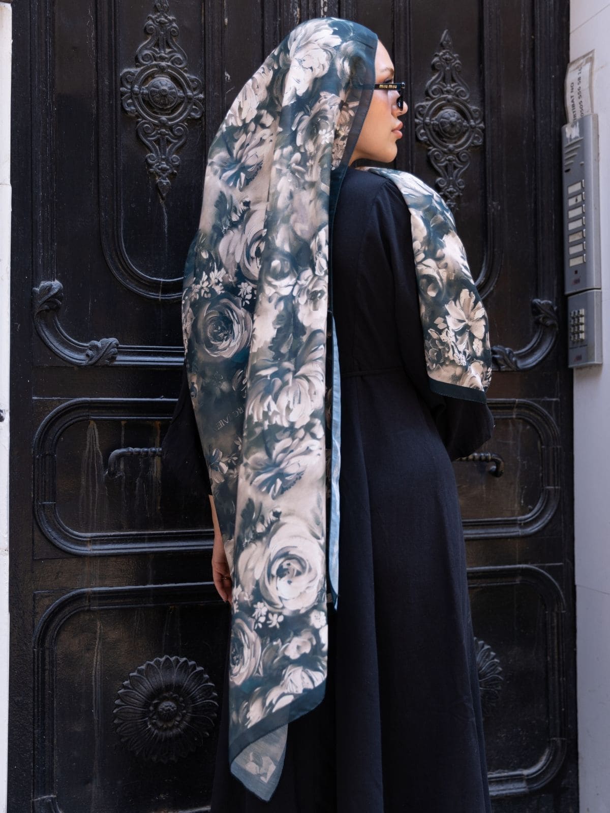 Sütlü kahve Sole Silken Desen Şal