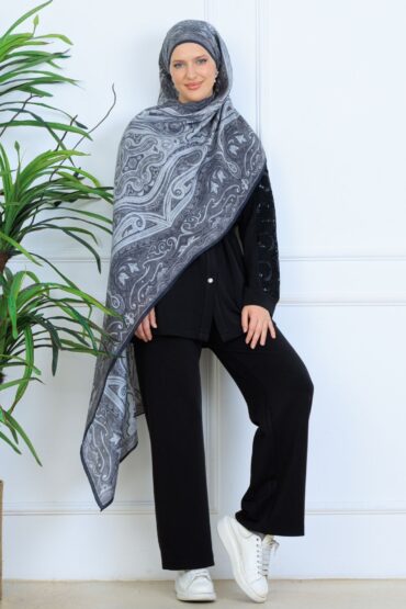 Mirşah Desen Şal 469-021 - V-11 - Antrasit