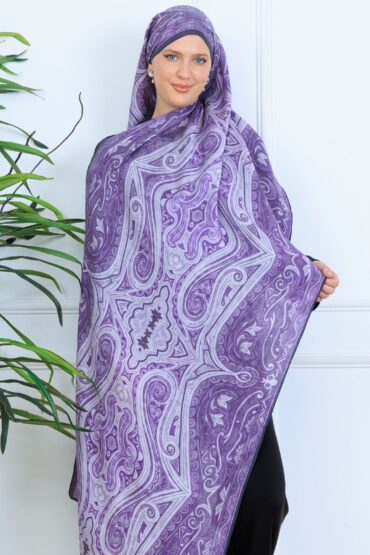 Mirşah Desen Şal 469-021 - V-13 - Leylak