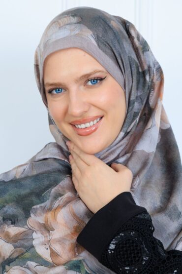 Zemheri Desen Şal 469-023 - V-4 - Dumanlı Gri