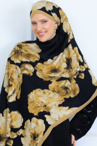 Zemheri Desen Şal 469-023 - V-18 - Lime Yeşil