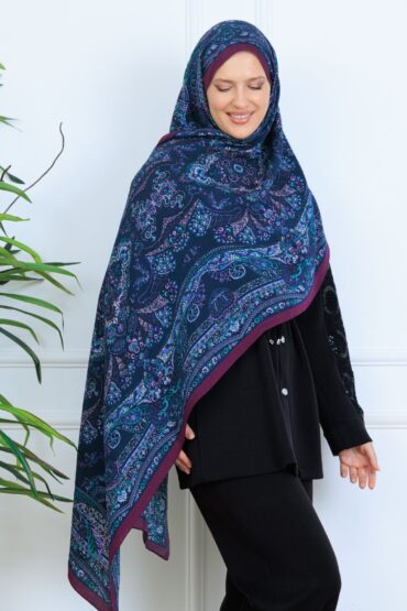 Ravza Desen Şal 469-019 - V-5 - Lavanta