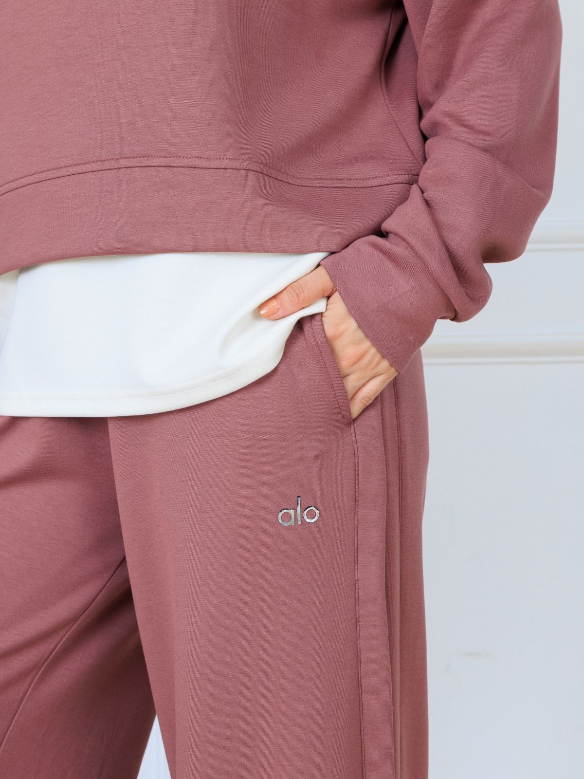 Alo Oys Kumaş İçlikli İkil Takım - Gül Kurusu - Görsel 2