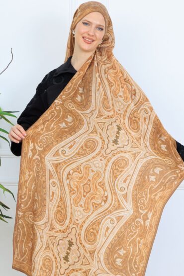 Mirşah Desen Şal 469-021 - V-10 - Karamel