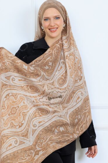 Mirşah Desen Şal 469-021 - V-17- Somon