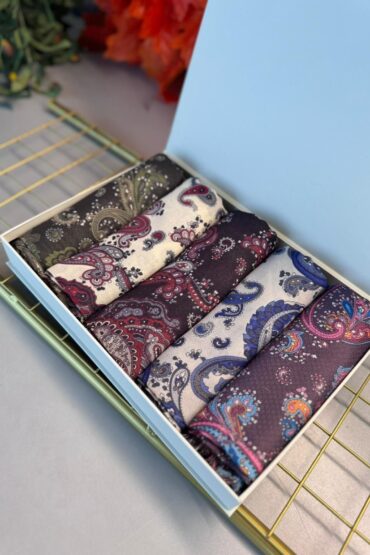 En Çok Satan 5Li Naturel Pamuk ipek Şal - Avantajlı Set