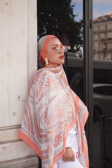 New Zuhur Şal Serisi- 469-002- V-5 - Portakal