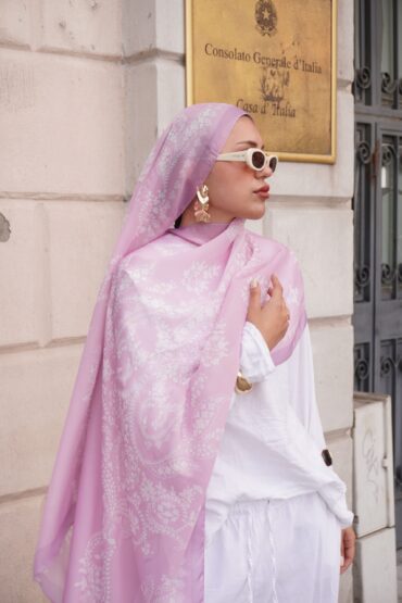 Havai Şal Serisi- 469-001- V-15 - Eflatun