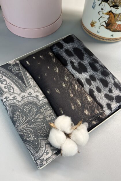 3’lü Klasik Desen Şal Avantaj Seti