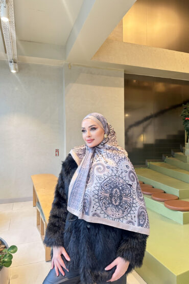 Şehzade Vual İpek Şal 10102 - Bal Köpüğü