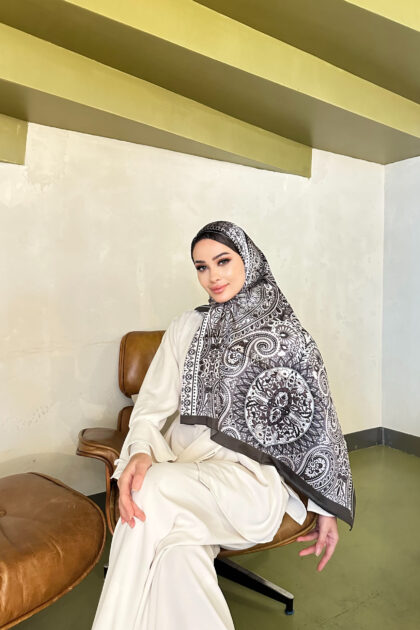 Şehzade Vual İpek Şal 10102 - Koyu Haki