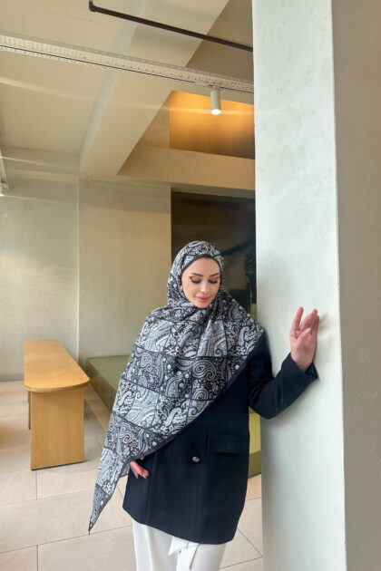 Şehnaz Vual İpek Şal 10103 - Siyah