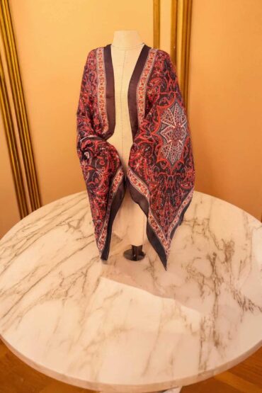 Kiremit Motifka Pamuk Şal