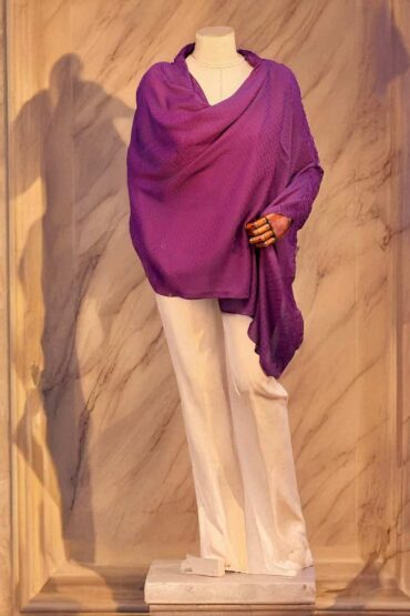 Morcivert Nokta Desen Jakar Şal