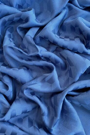 İndigo Qoza Desen Jakar Şal