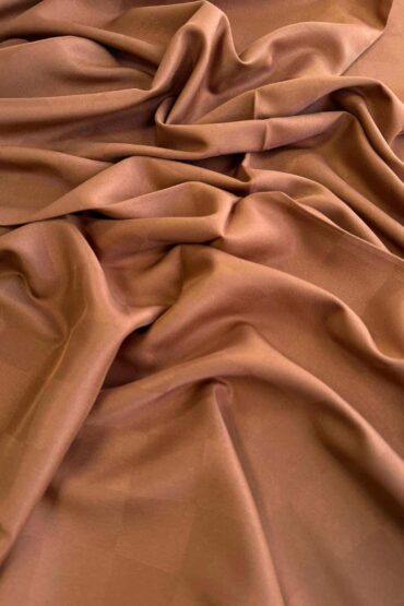 Çikolata Dama Desen Jakar Şal