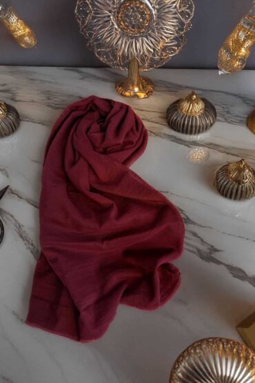 Bordo Esinti His Pamuk Şal