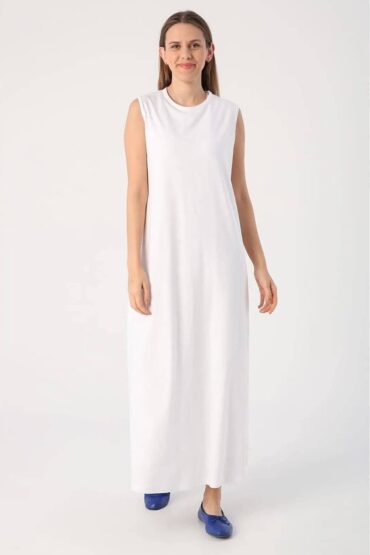 İçlik Elbise L100207 - Beyaz