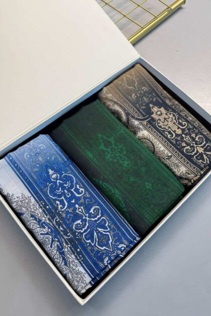 En Çok Satan 3Lü Etro Etnik Pamuk ipek Şal KT100227 Avantajlı Set