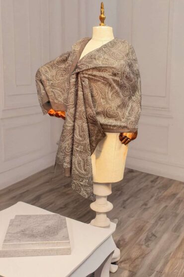 Mocha Zenya  Desen Pamuk Şal