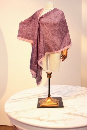 Gül Kurusu Zenya Desen Pamuk Soft Şal