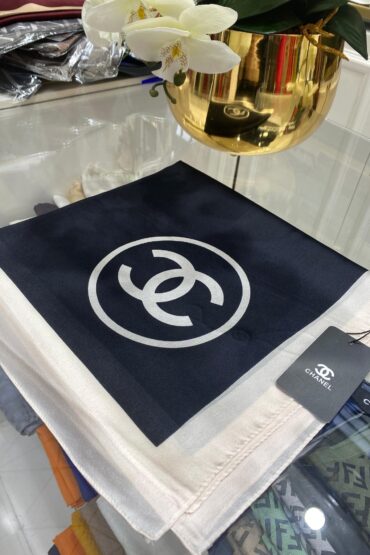 Chanel İthal Vual İpek Şal - Siyah