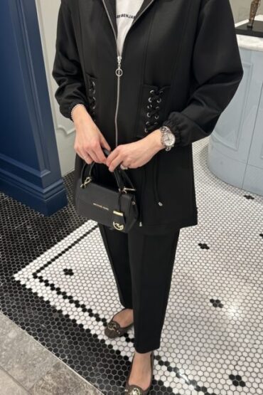 Premium Oys Elin İkili Takım TK100254 -Siyah