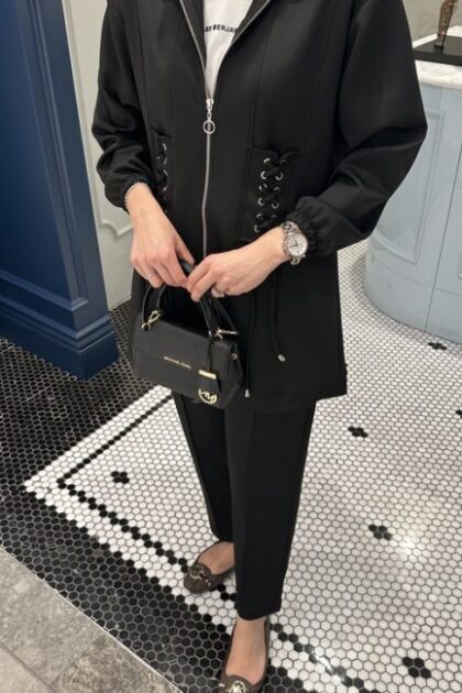 Premium Oys Elin İkili Takım TK100254 -Siyah