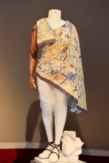 Camel Gucci Desen Pamuk Şal