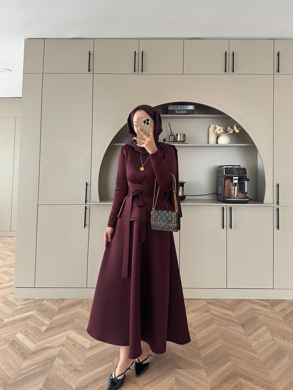 Esla Scuba Etekli Takım TK100432 - Bordo - Görsel 4