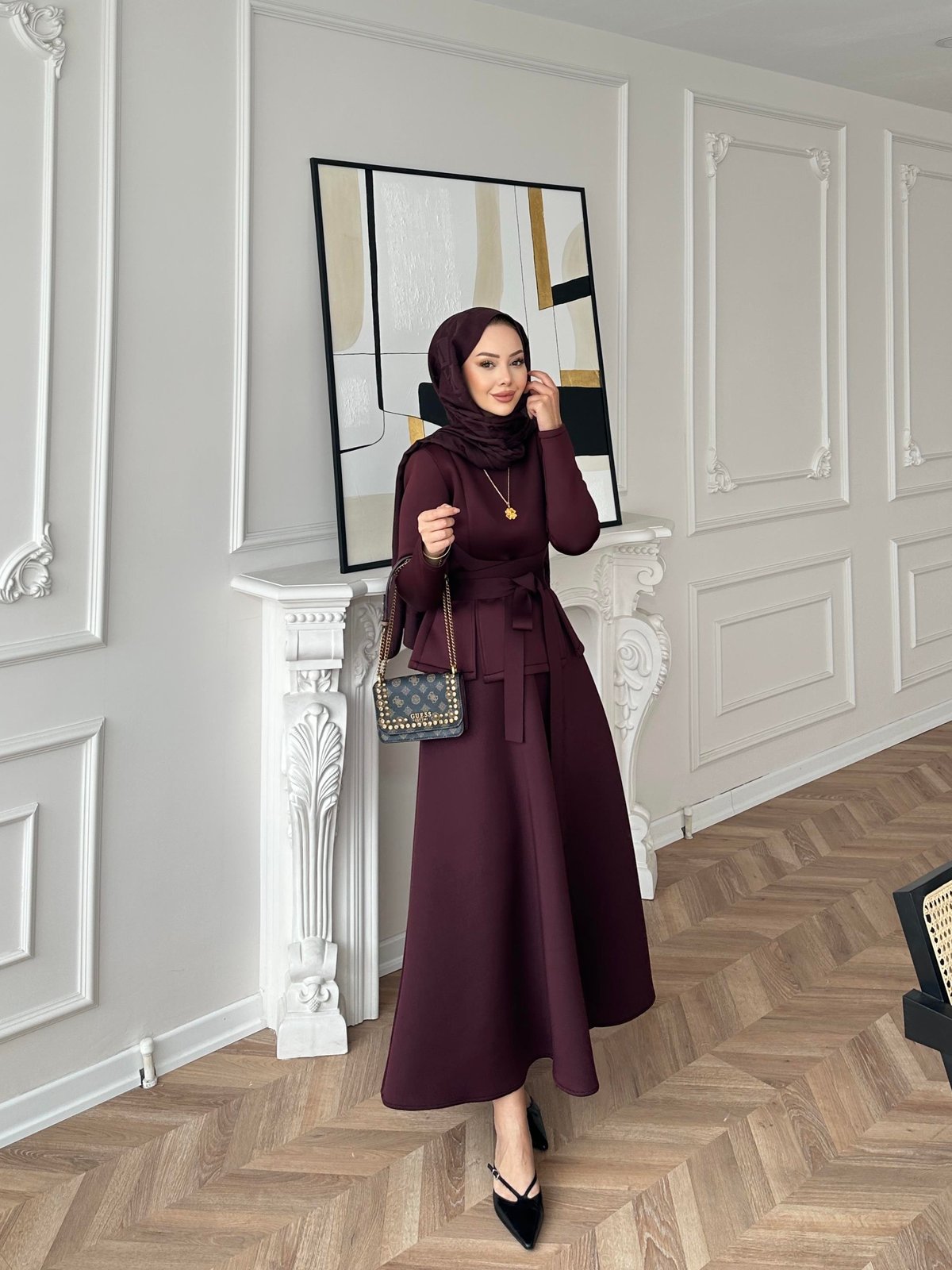 Esla Scuba Etekli Takım TK100432 - Bordo