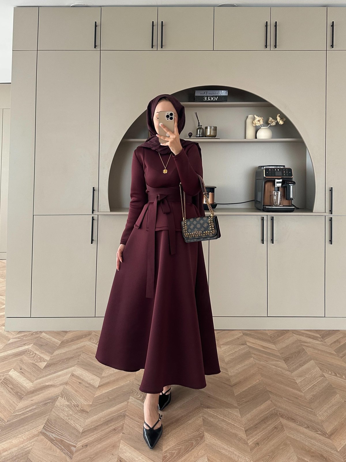 Esla Scuba Etekli Takım TK100432 - Bordo - Görsel 2