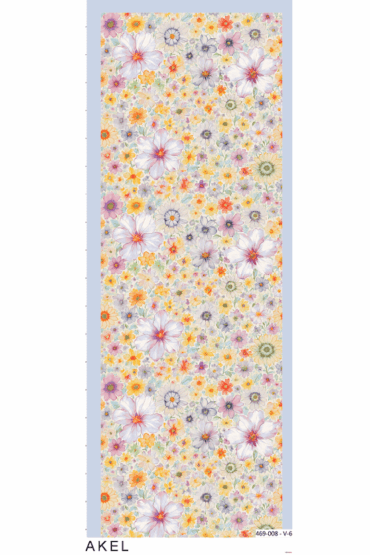 Eleya Şal Serisi - 469-008 - V- 6 - Gök Mavi