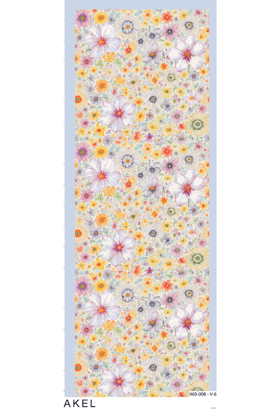 Eleya Şal Serisi - 469-008 - V- 6 - Gök Mavi