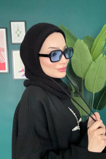 Triko Başlık Balaclava 25801 - Siyah