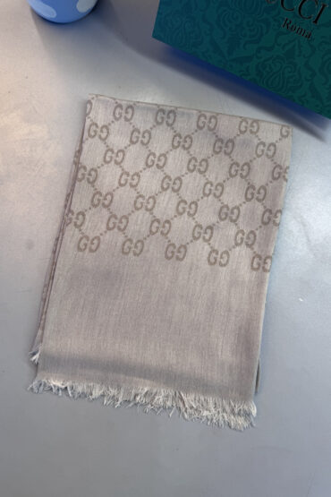 A Kalite İthal Yün İpek Şal - Bej