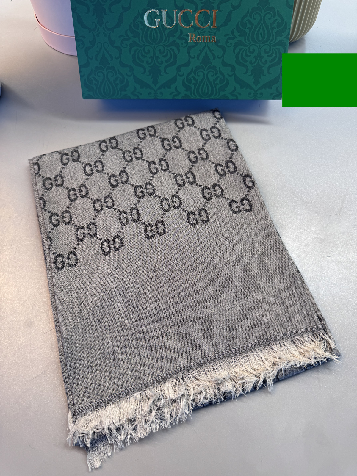 A Kalite İthal Yün İpek Şal - Antrasit