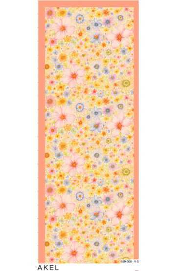 Eleya Şal Serisi - 469-008 - V- 5 -  Portakal