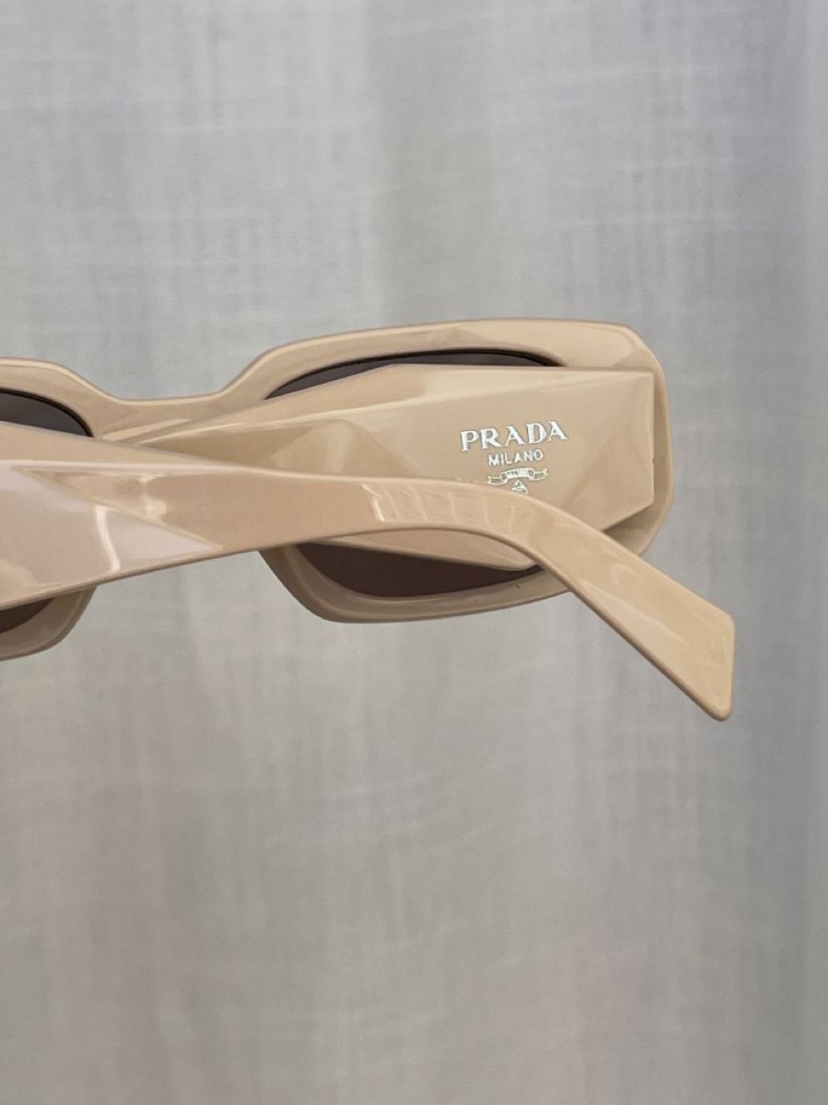 Prada Original Premium Full Set Güneş Gözlüğü - Krem - Görsel 2