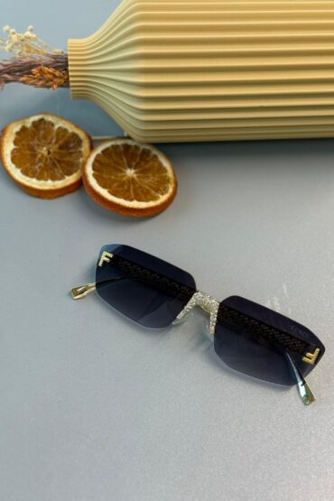 Fendi Tasarım Daimond Güneş Gözlüğü - Mavi