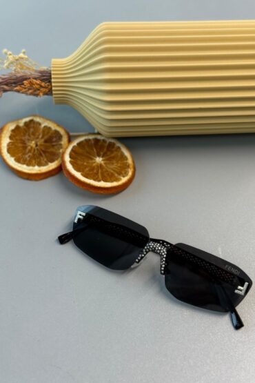 Fendi Tasarım Daimond Güneş Gözlüğü - Siyah