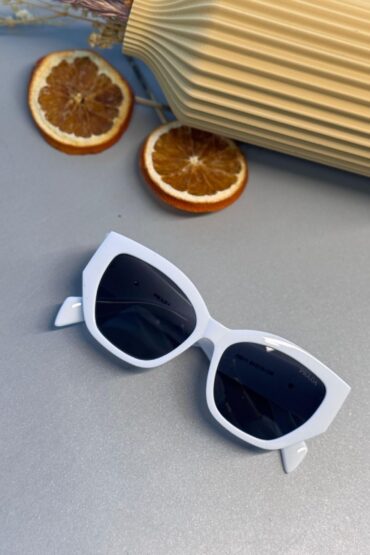 Prada Kate Spade Çerçeve Güneş Gözlüğü - Beyaz