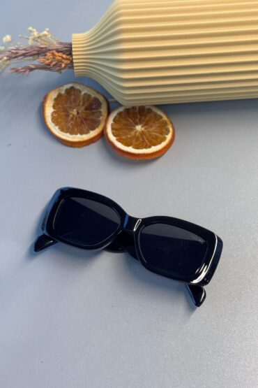 Celine Triomphe XL 01 CL - Dikdörtgen Güneş Gözlüğü - Siyah