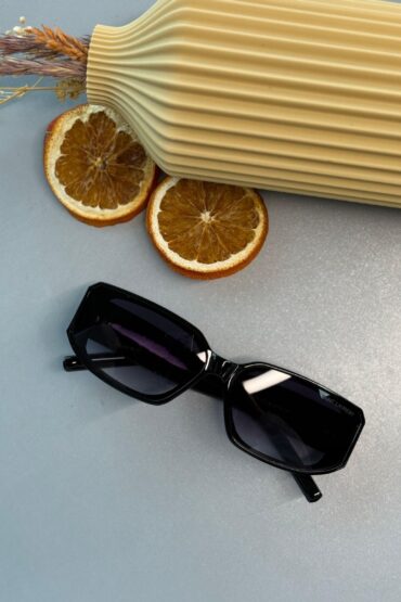 Yves Unisex Vintage Güneş Gözlüğü - Siyah