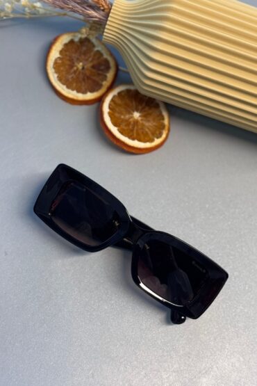 Chanel Dikdörtgen Güneş Gözlüğü - Kahve