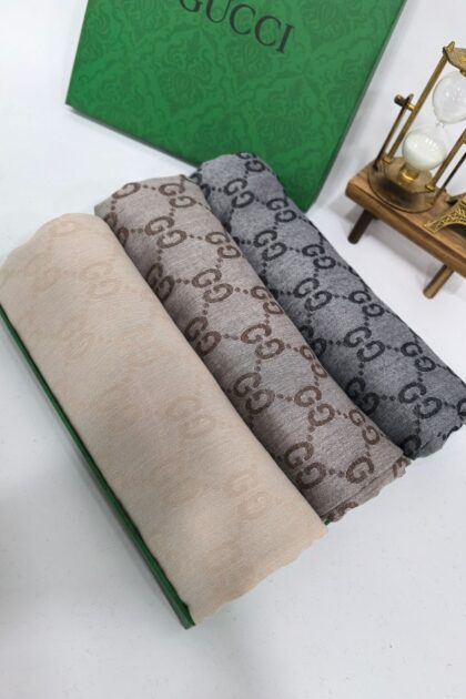 A Kalite G Desen Yazlık Yün İpek 3’lü Şal Seti